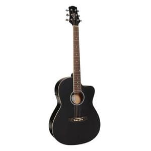 Ashton D10CEQ Black Matt 39 Electro Acoustic Guitar